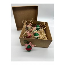 6’lı Hediyelik Yılbaşı Ağaç Süsü Seti